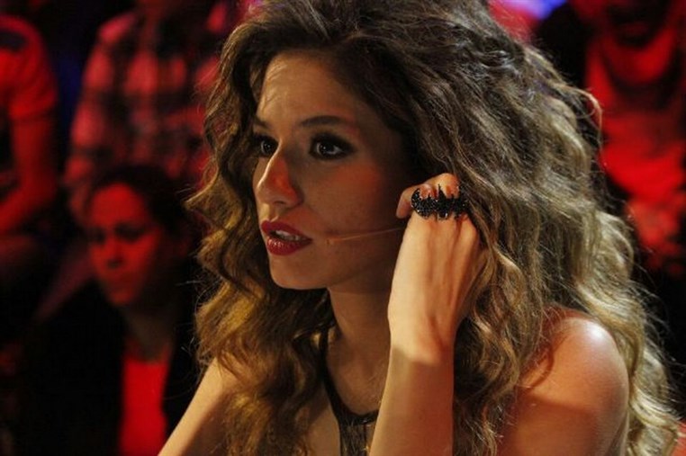 Tatiana Merheb Behind her TV show Scene